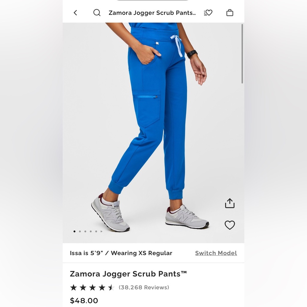 FIGS - Zamora Joggers - Royal Blue - M
